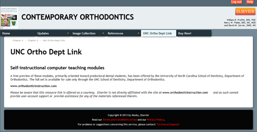 UNC Ortho Dept link